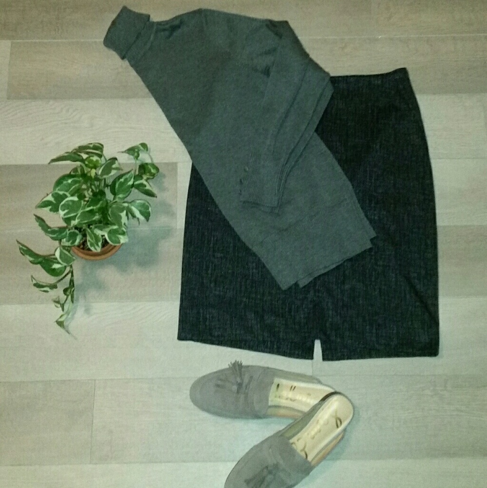 Spense Gray Turtleneck Sweater